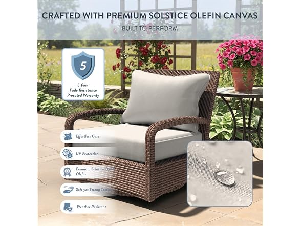 California Umbrella Outdoor Deep Seat White
