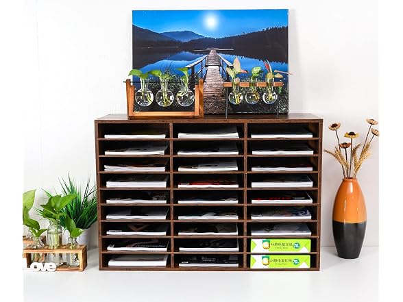 Mass Wood Literature Organizer Mail