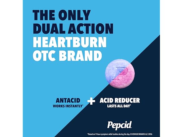 Pepcid Complete Acid Reducer Antacid Berry 50ct