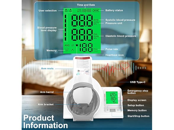 ODGG No-Wrap Upper Arm BP Monitor