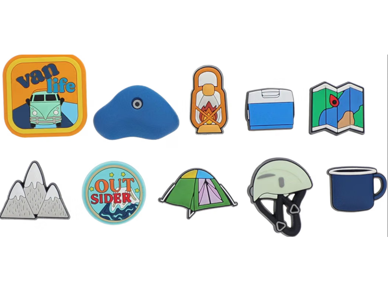 Crocs Jibbitz Outsider Camping 10-Pack Shoe Charms