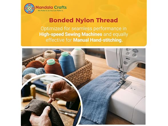 Mandala Crafts Size 69 210D T70 Bonded Nylon - Gallery 3