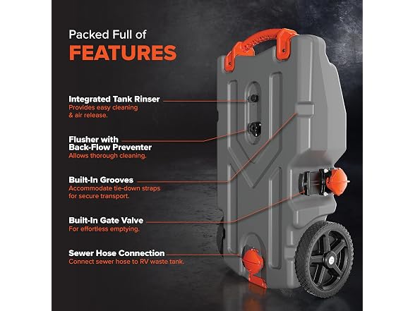Camco 39004 28 Gallon Camco Rhino 28-Gallon Camper/RV Tote