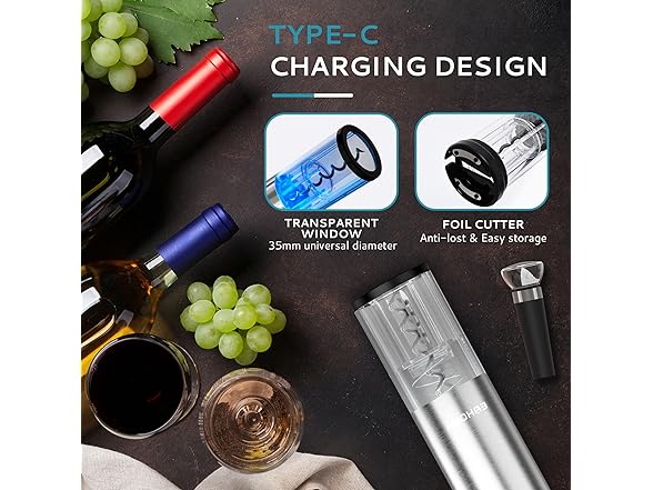 EUHOMY Electric Wine Opener Set