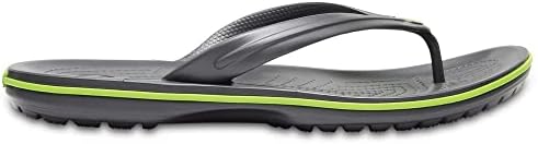 Crocs Crocband Unisex Flip Graphite/Volt Green Size M8W10