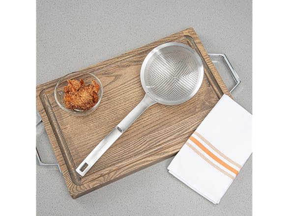 Restaurantware Stainless Steel Fine Mesh Skimmer