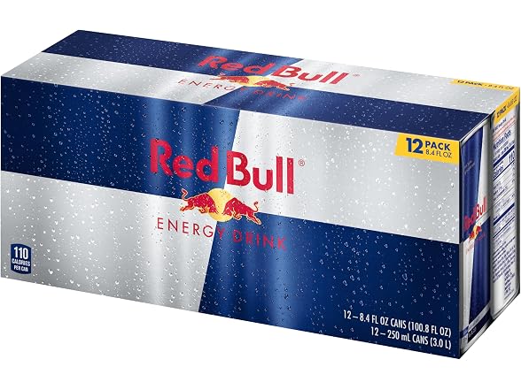 Red Bull Energy Drink, Original, 8.4 Fl Oz (Pack of 12)