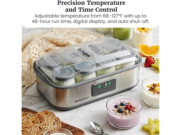 Elite Gourmet ProBioticPRO Yogurt Maker