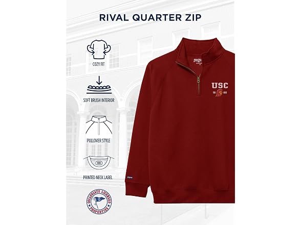 JanSport Unisex (S) NCAA Quarter Zip