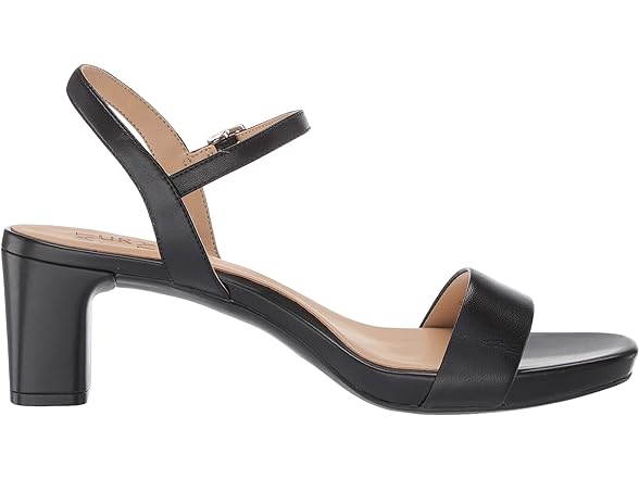 Naturalizer Women's Ivy Heels, Black Leather, 9 M