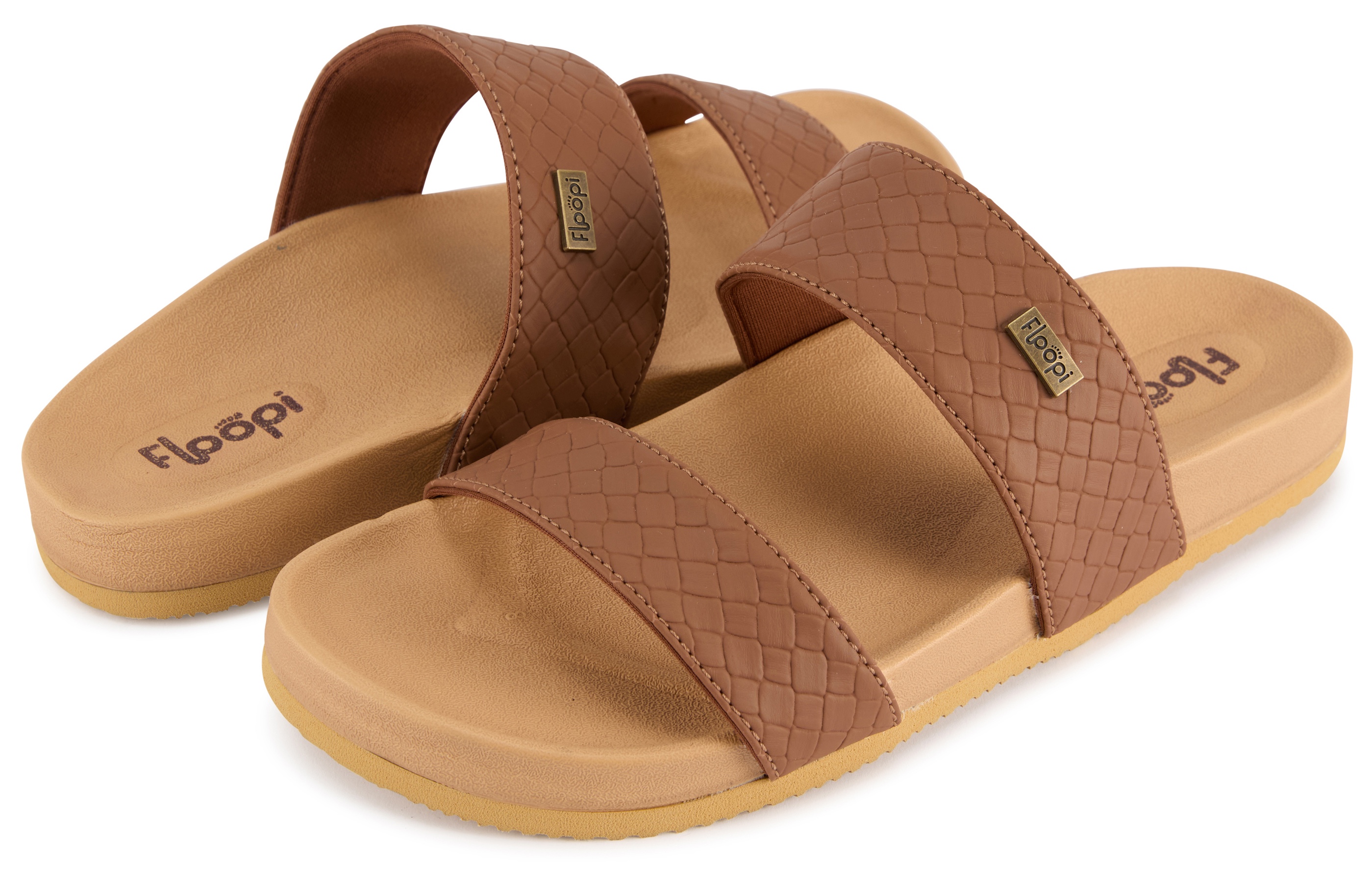 Floopi Womens Double Strap Slide - Gallery 13