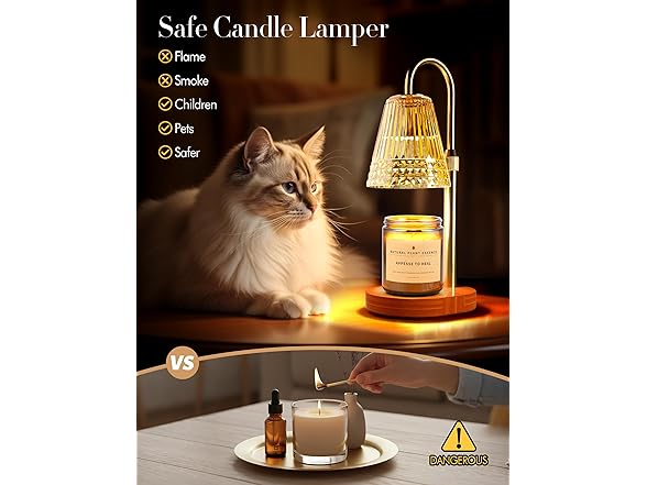 Gold Candle Warmer Lamp