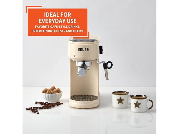 IMUSA 20 Bar Espresso Machine with Milk Frother