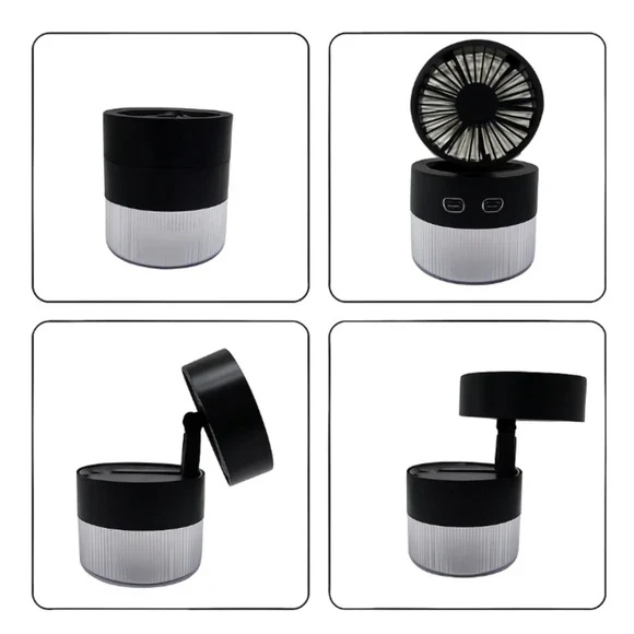 Mist Cooling Fan Compact Desktop Fan - Gallery 12