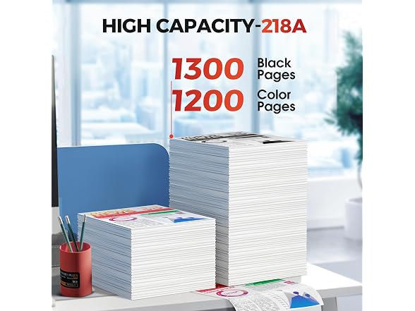 SUDLTO Compatible 218A Toner Cartridges 4 Pack