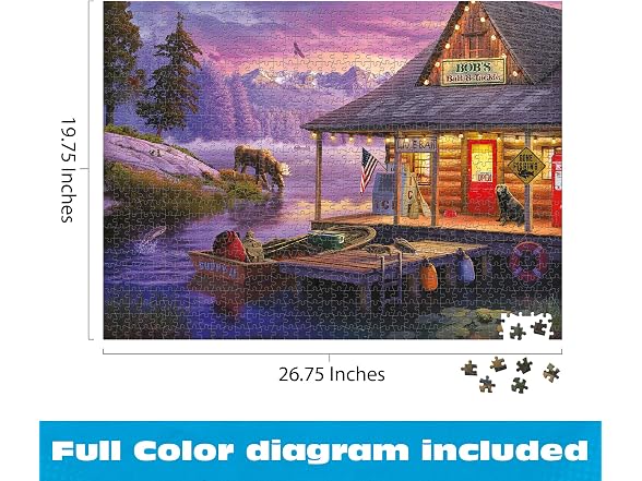 Bob's Bait & Tackle,1000 Piece Cabin Puzzle