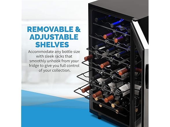 Newair Freestanding Wine Fridge - 50 Bottles