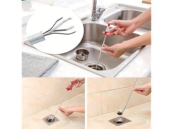 Domejo CON-118 Drain Snake Clog Remover, 79in