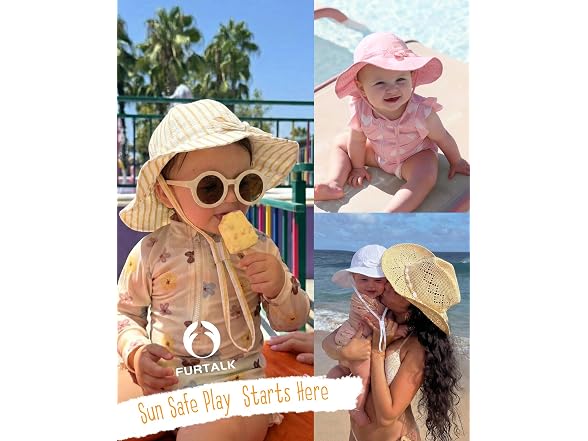 FURTALK 3 Pack Baby Sun Hat