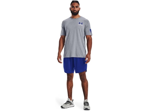 Steel Medium Heather / Royal / Red