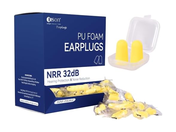 Dison 500Pairs Foam Earplugs