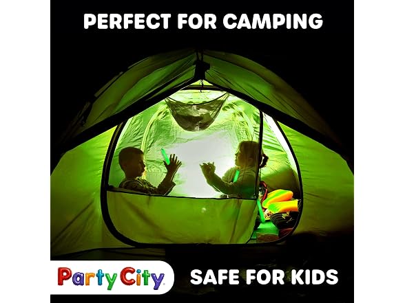 Party City Green Glow Sticks Bulk Pack 6”- 25pk 