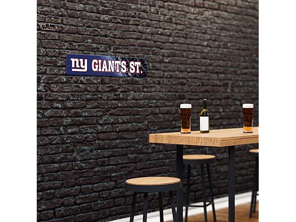 New York Giants Street Sign Decor