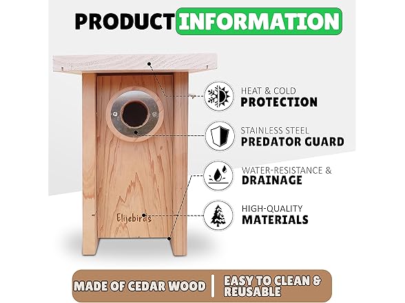 Elijebirds Bluebird Bird House