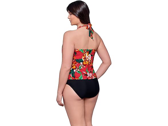 Aqua Green Women Halter Neck Tankini