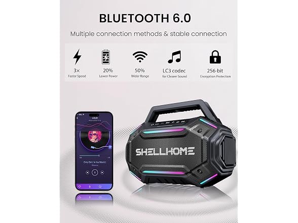 80W Bluetooth 6.0 Outdoor Speakers