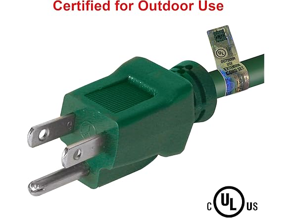 Clear Power Outdoor Extension Cord - 9 FT, 16/3 SJTW