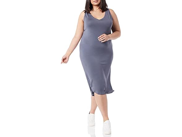 Amazon Essentials Womens Jersey Midi Dress