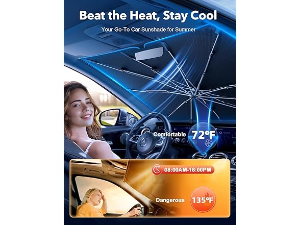 Car Windshield Sun Shade Umbrella
