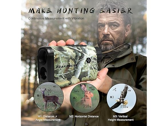 PEAKPULSE Hunting Range Finder | 1400 Yd