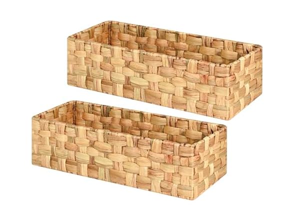 Set of 2 Wicker Storage Baskets