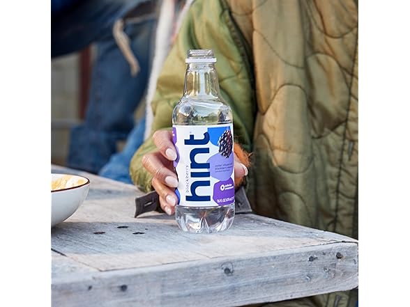 1CT Hint Flavored Water, Blackberry, 16 Fl Oz