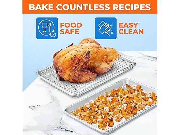 Emporio Aluminum Baking Pan 2pk- 10.5"x15"