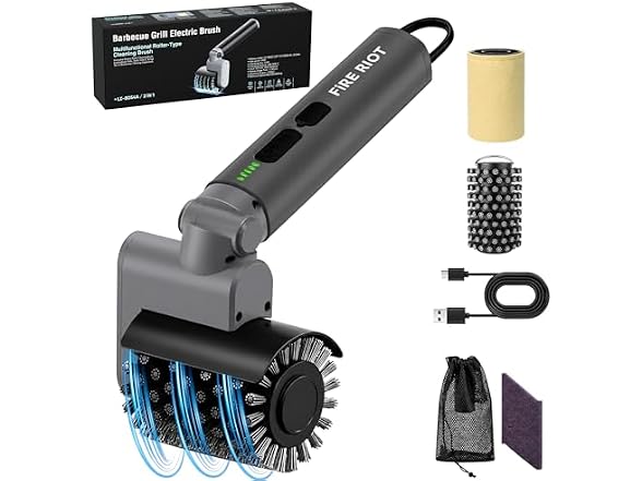 FIRERIOT Electric Grill Brush for Outdoor Grill
