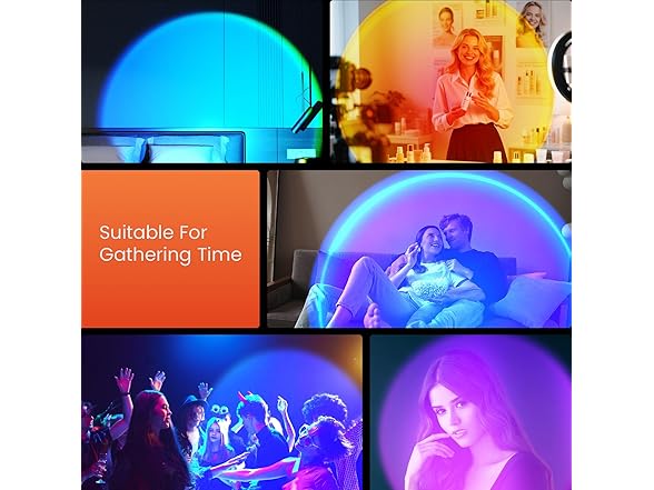 Multicolor LED Projection Lamp