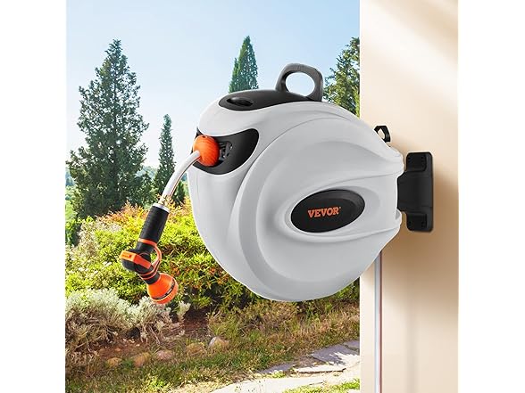 VEVOR Retractable Hose Reel, 65 ft