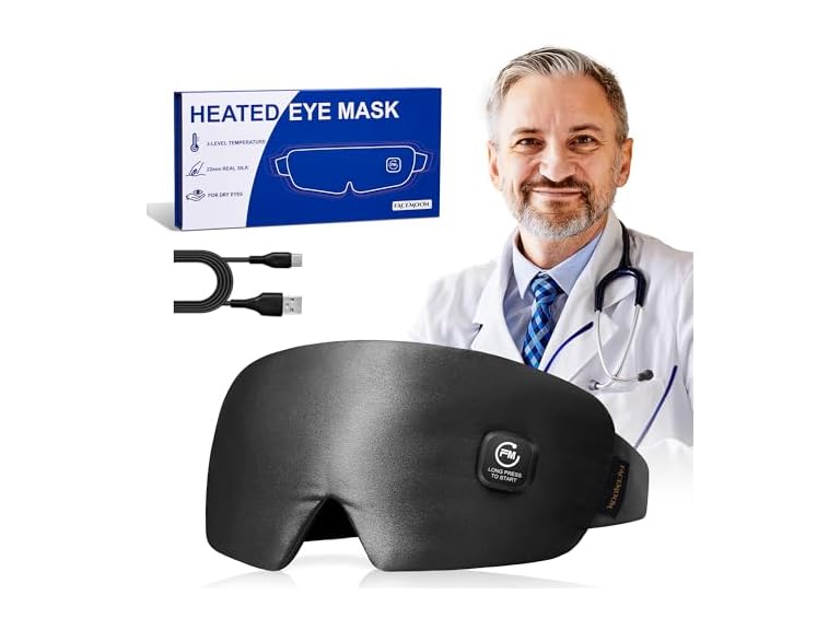 FACEMOON BC075525100437 silk heated eye mask