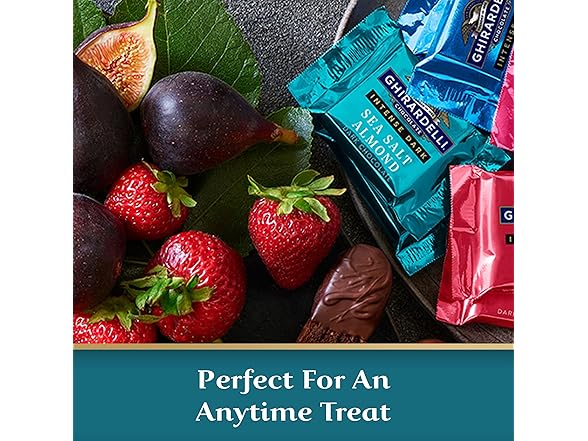 Ghirardelli Dark Sea Salt Almond Squares