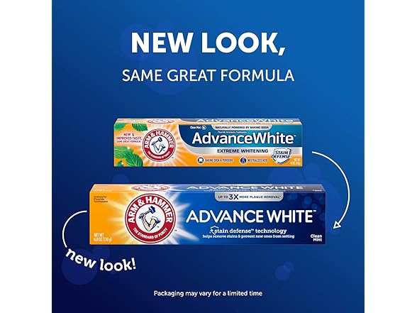Arm and Hammer Advance White Toothpaste 6oz 2pk