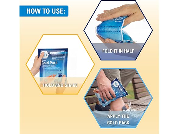 Med Pride Instant Ice Bags 5x6in 24pk