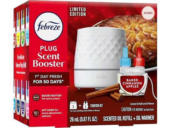 Febreze Plug Air Freshener Starter Kit Cinnamon