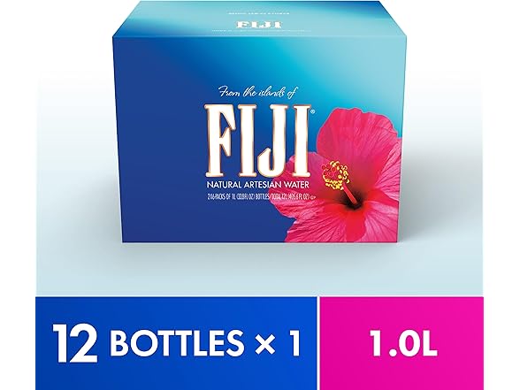 FIJI Artesian Water 12 Pack, 33.8 Fl Ounce