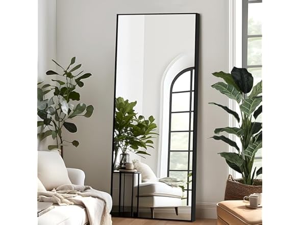 NicBex Full Length Mirror w/Stand, 64"x24"