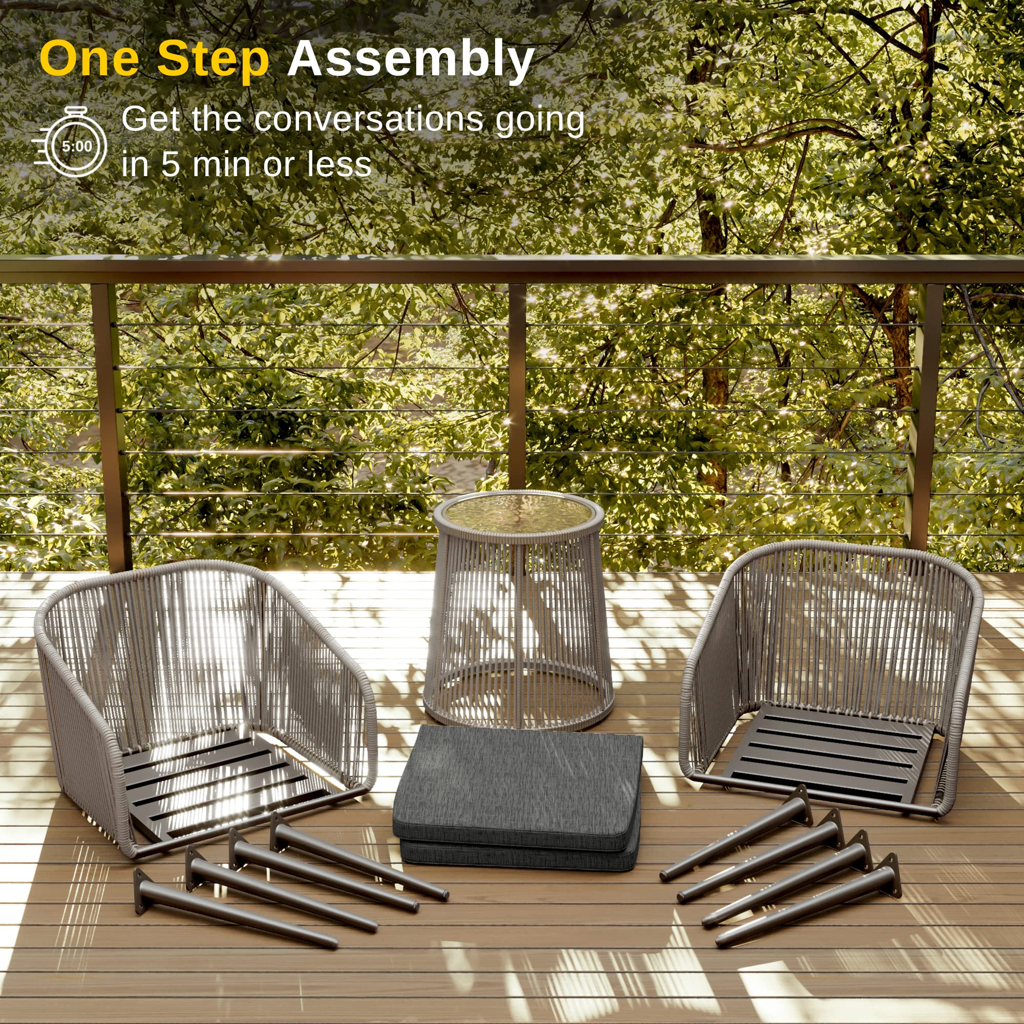 EAST OAK Breezeway Patio Furniture Set - Gallery 14