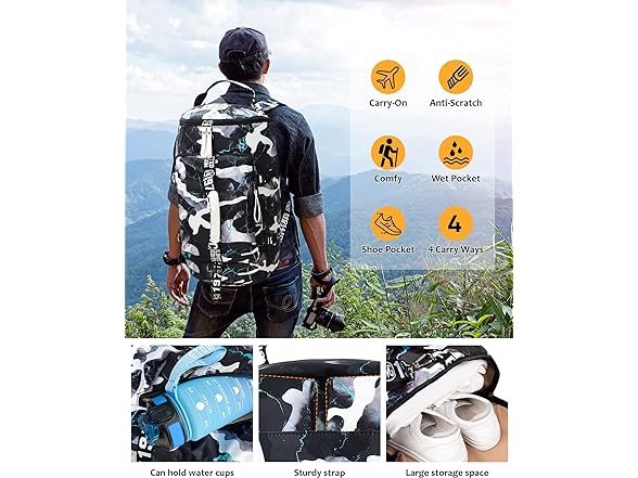 Megior 40L Weekender Backpack