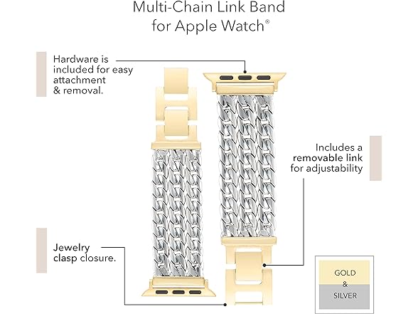 Anne Klein Chain Bracelet Apple Watch
